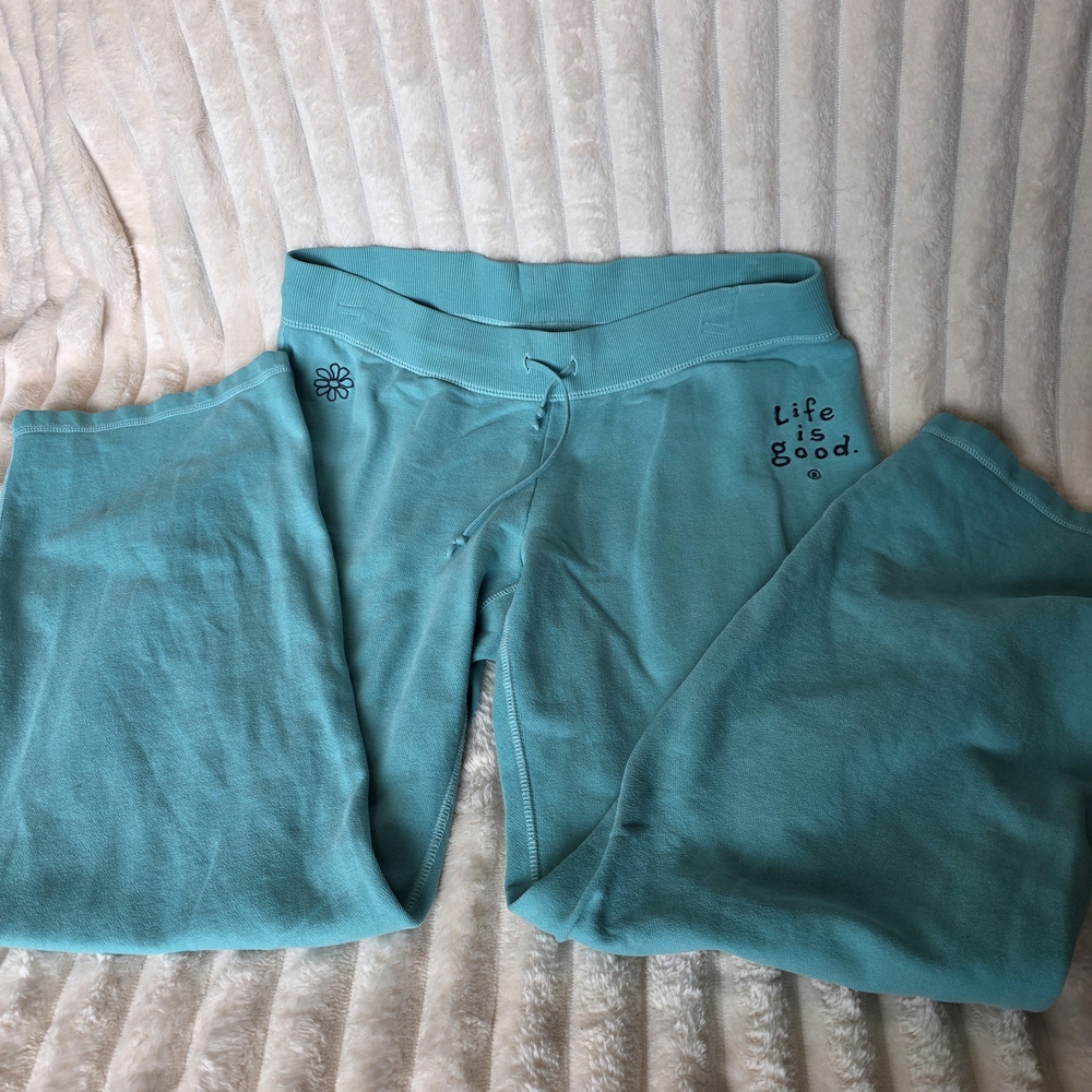Life is Good Women's Teal Sweatpants